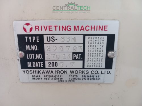 yoshikawa US-66 riveting machine automatic 5mm high spin