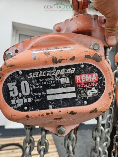 ipari láncos emelő 5000kg thr. REMA ST200 kézi láncos emelő csörlő