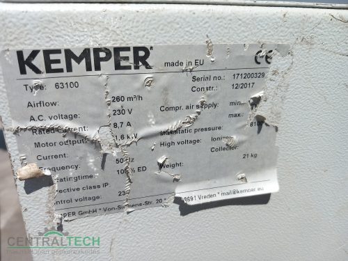 KEMPER Dusty hegesztési füstelszívó elszívós hegesztőpisztoly  Holch 350-SC