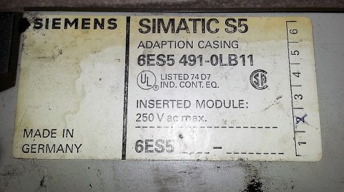 Siemens Simatic S5 6ES5 244 - 3AA13 temperature control module/ax108