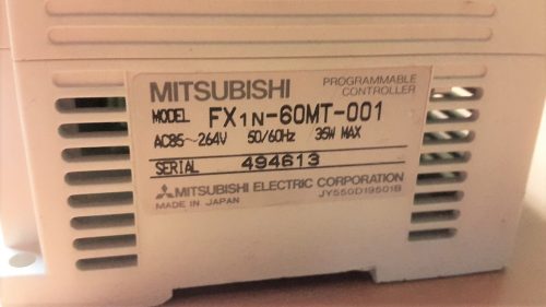 Mitsubishi FX1N-60MT-001 PLC CPU programozható vezérlő/ax249 