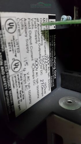 Eurotherm Drives 590 Digital 150HP/ 110KW DC meghajtó