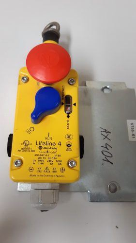 Lifeline 4 biztonsági kapcsoló zsinóros működtetés Allen Bradley   /ax401