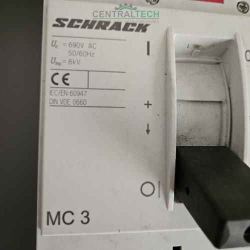 Schrack MC3N AE Megszakító MC3, AE tip.kioldó, 3 pólusú 50kA, 630A