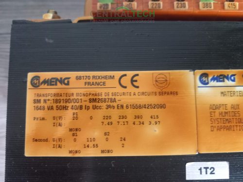 MENG 189190/001-SM26878A transzformátor 24V,110V,220V,230V,380V,415V