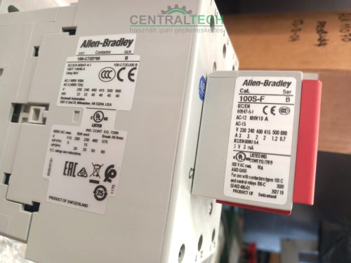 ÚJ! Allen-Bradley 100S-C biztonsági kontaktor, védőkapcsoló 72A, 24V DC integrált diódával