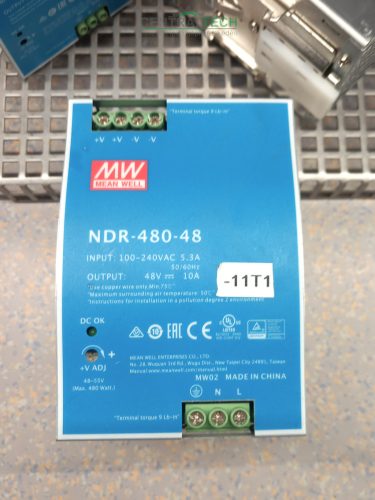 MEAN WELL NDR-480-48 DIN sínre szerelhető tápegység 48V 10A 480W 