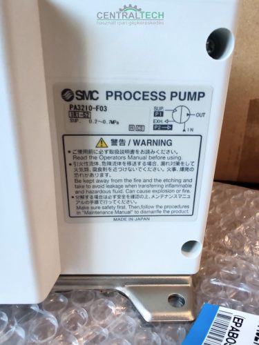 SMC PA3210-F03  kompakt, nagy kapacitású membránszivattyú 1200l/h/ax512