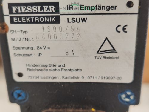 Fiessler LSUW 1600-SH munkavédelmi fénysorompó, biztonsági fényfüggöny 