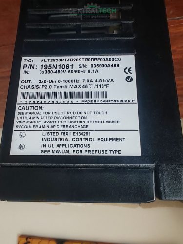 Danfoss VLT 2800 Frekvenciaváltó 3,0 kW / 4,0 HP – Kiváló állapotban