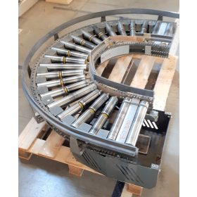   Görgős pálya íves KNAPP, hajtott görgősor 180° 310mm széles/ct1018