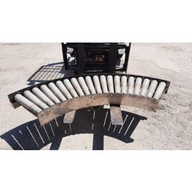   TMG görgőspálya 90° ív rozsdamentes, láncos hajtott, újszerű /ct1090