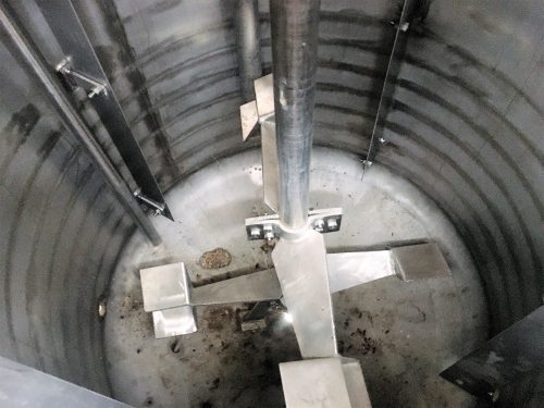 Homogenizáló tartály, keverő, mixer, hűthető- fűthető funkcióval 550l /ct1143