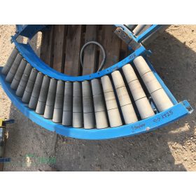 Hajtott görgősor, íves görgőspálya 70° íves pálya