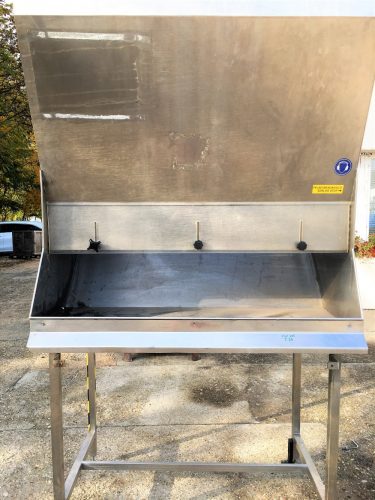 Rozsdamentes adagoló garat, terményadagoló tartály kb 1 m3 /ct1185