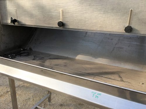 Rozsdamentes adagoló garat, terményadagoló tartály kb 1 m3 /ct1185