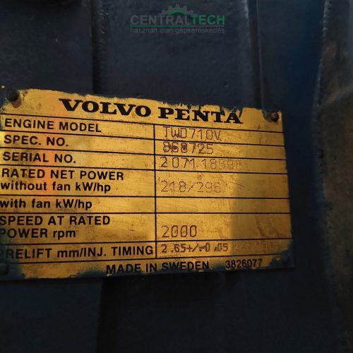 Kagema DPA diesel pump sprinkler unit diesel Volvo Penta TWD 710 300 HP engine