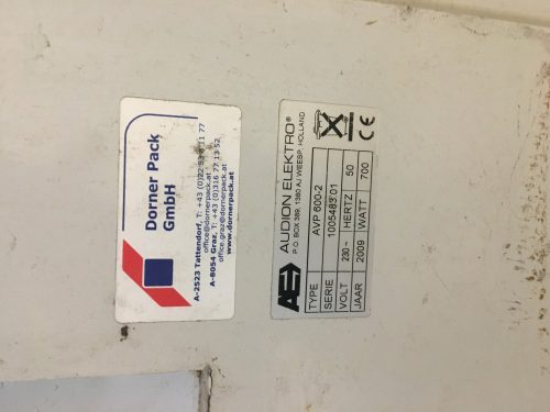Audion Veggiepack AVP zöldségcsomagoló, félautomata csomagológép /ct1270