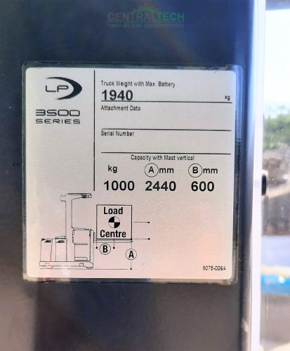 BÉRELHETŐ! CROWN LP3500 elektromos komissiózó targonca újszerű állapotban, 75h