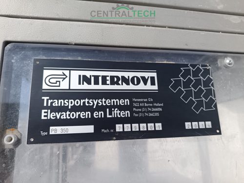 INTERNOVI PB350 serleges szállítópálya, felvonó /ct1412/