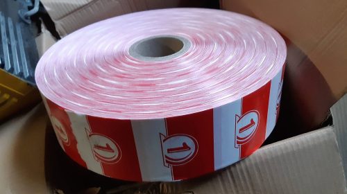 Jelölőszalag, 1000 méter /tek, terelőszalag ,csomagolószalag /ct1413