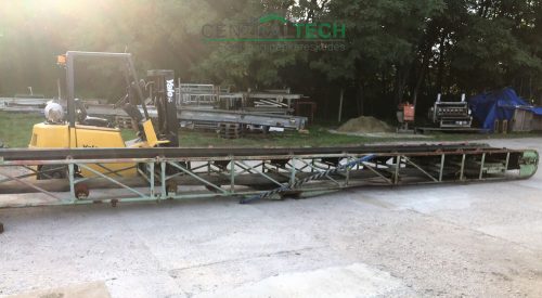 Vályús szállítószalag 1000x80cm nagy teherbírású futószalag