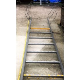  Porfestett acél tűzlétra, magasság: 3,3 m/ct1454