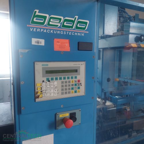 Bedo VA 988 kartondoboz hajtógató záró csomagológép