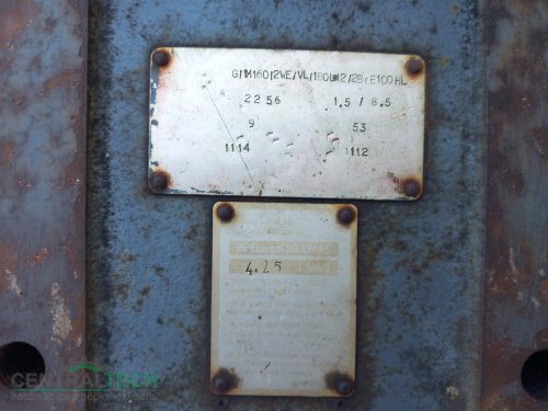 Hajtóműves villanymotor, 8.5/1.4kW, szöghajtás, kuplung, fék liftmotor