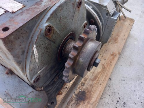 Hajtóműves villanymotor, 8.5/1.4kW, szöghajtás, kuplung, fék liftmotor