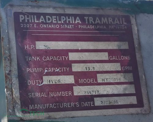 Philadelphia Tramrail függőleges bálázógép, papírbálázó prés
