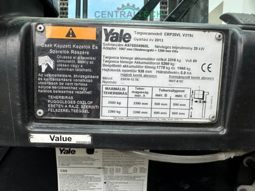 YALE ERP25VL electric 4 wheel forklift