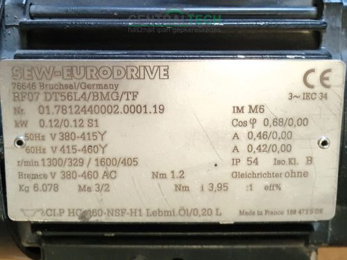 Sew eurodrive gear motor 0.12kW 329 r/min gear motor /ct1757