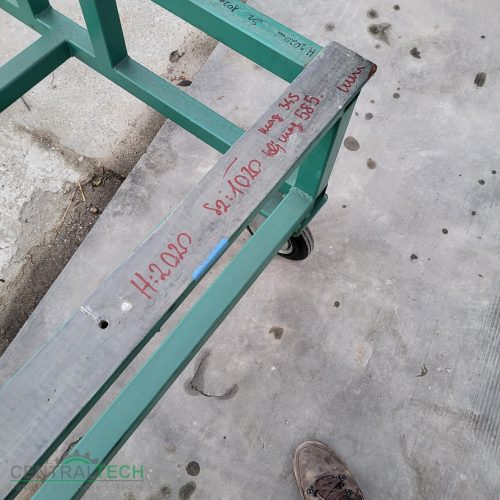 Ipari nagyteherbírású szállítókocsi 2000x1000mm 1t teher