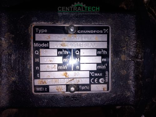 Centrifugál szivattyú Grundfos 8m3/h