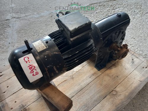 Hajtóműves villanymotor 1.5kw 17,5ford /perc csigahajtómű