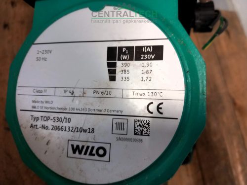 Ipari keringető szivattyú WILO TOP-S30/10 1x230V