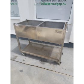 mobil Rozsdamentes mosogató 2 medencés