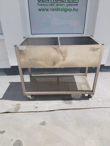 mobil Rozsdamentes mosogató 2 medencés