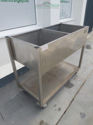 mobil Rozsdamentes mosogató 2 medencés