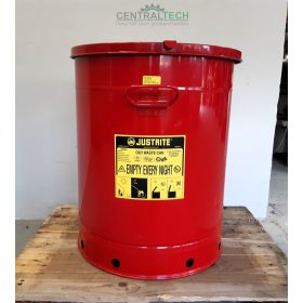 Biztonsági hulladéktároló acéllemezből - Justrite 80L 