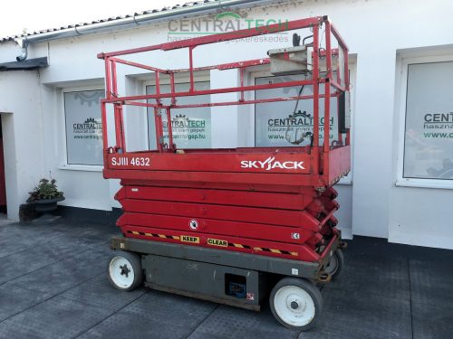 Önjáró ollósemelő 11,8 m munkamag SKYJACK SJ III 4632  317kg thr személyemelő