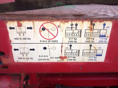 Önjáró ollósemelő 11,8 m munkamag SKYJACK SJ III 4632  317kg thr személyemelő