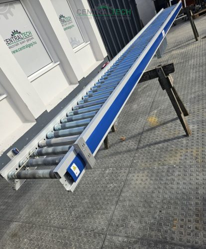 hajtott görgőspálya 600x48cm görgősor szállítógörgő, újszerű  több darab 