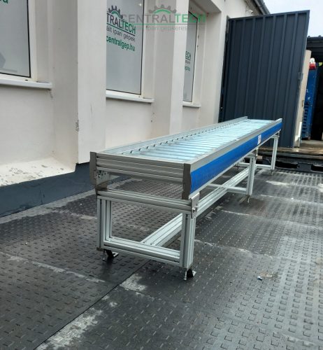 Easysystem aluvázas görgőspálya 1-6m hossz szállítópálya görgősor több db