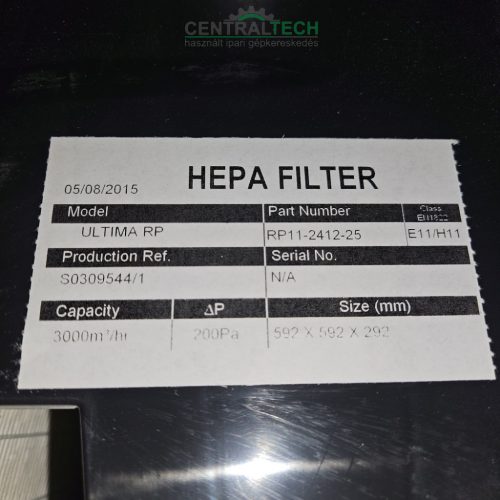 mobil füst porelszívó doboz 1800m3/h ventilátorral HEPA szűrővel