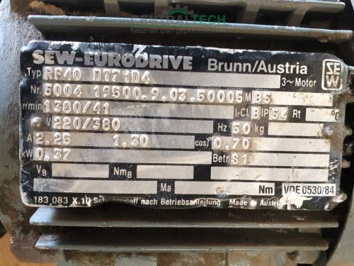 SEW gear 41 rpm 0.37Kw geared electric motor /ct2044