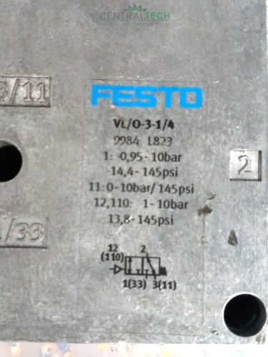 Festo VL/O-3-1/4 pneumatisches Magnetventil/ct2059f