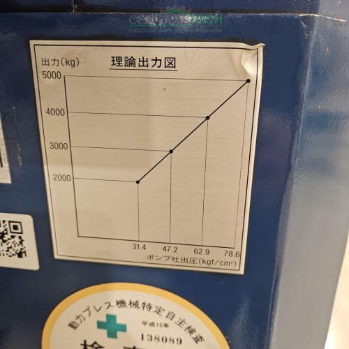Hidraulikus présgép 5 tonnás JAM HYP prés kiváló állapotban eladó