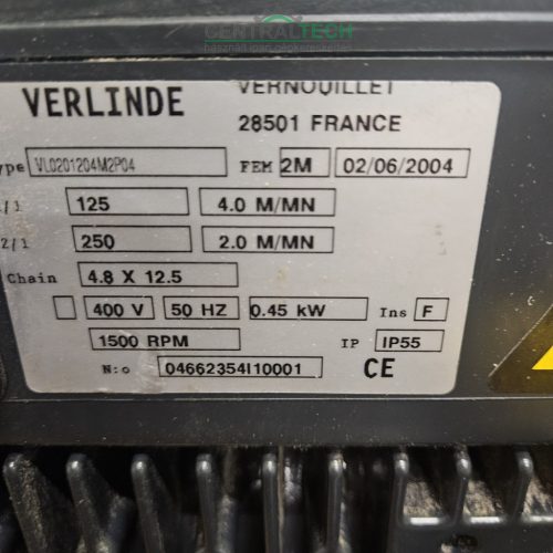Elektromos láncos emelő 125kg Verlinde VL2 ipari daru